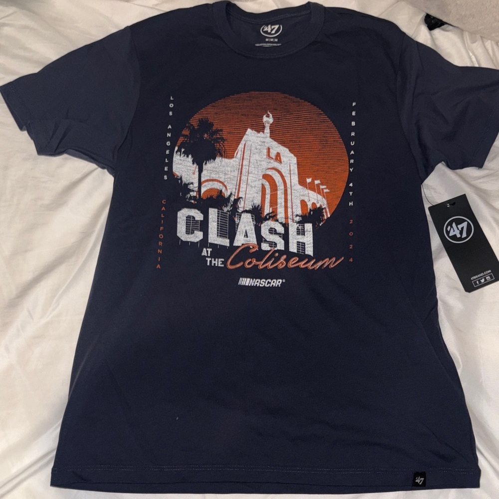 🧨 2/$15 / 47 Brand - NASCAR Clash at the Coliseum 2024 Graphic Tee (NWT)